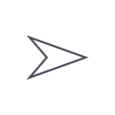 ok simgesi vektör illüstrasyonu   