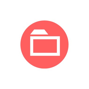 Dosya. Web simgesi basit illüstrasyon          