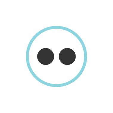 Flickr logosu, görüntü sunucu ve video sunucu servisi ve çevrimiçi topluluk, vektör illüstrasyonu