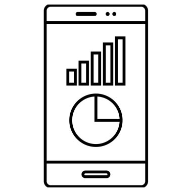 Cep telefonu. Web simgesi basit illüstrasyon