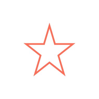 yıldız simgesi vektör illüstrasyonu