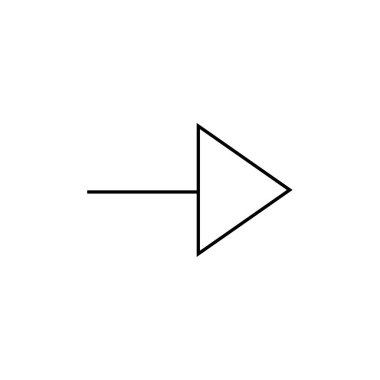 ok simgesi vektör illüstrasyonu