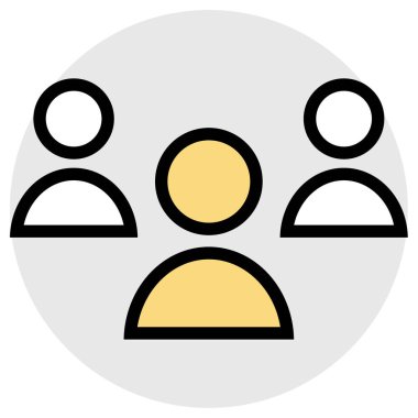 kullanıcı. Web simgesi basit illüstrasyon