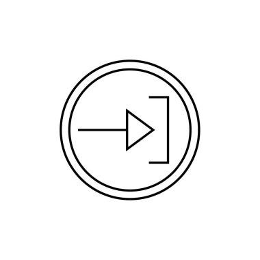 ok simgesinin vektör illüstrasyonu