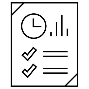 Belge. Web simgesi basit illüstrasyon