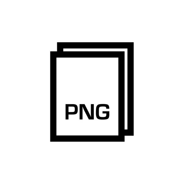Png Formato Archivo Icono Vector Ilustración — Vector de stock