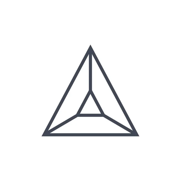 Design Ilustração Ícone Logotipo Vetor Forma Triangular — Vetor de Stock