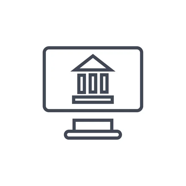 Illustration Vectorielle Icône Bancaire — Image vectorielle