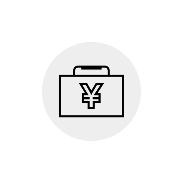 Bag Money Icon Vector Illustration Design — Stock Vector
