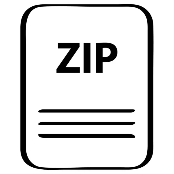 Zip Extensión Nombre Del Documento — Archivo Imágenes Vectoriales
