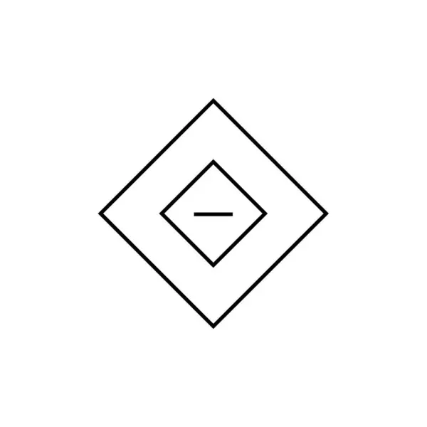Icona Astratta Della Figura Geometrica Poligonale Illustrazione Vettoriale — Vettoriale Stock