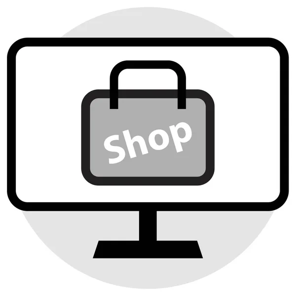 Shoppingväska Enkel Design — Stock vektor