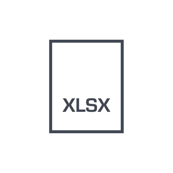 Xlsx 아이콘 디자인 — 스톡 벡터