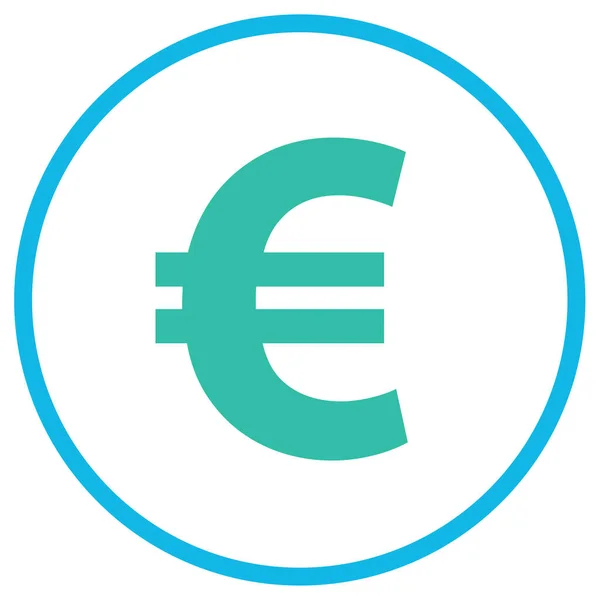 Euro Pénznem Web Ikon Egyszerű Illusztráció — Stock Vector
