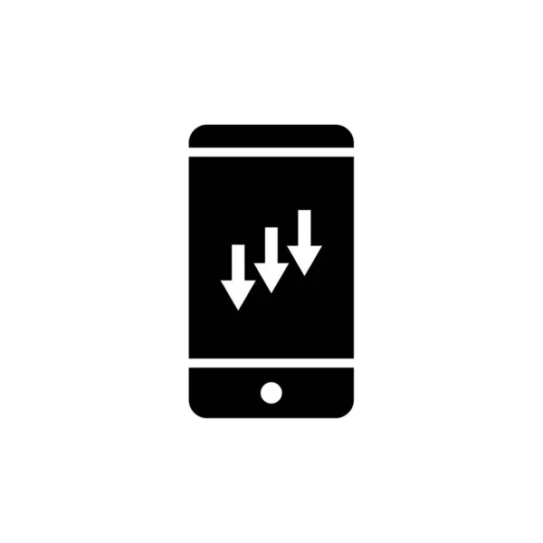 Smartphone Vector Icon Background — Stock Vector