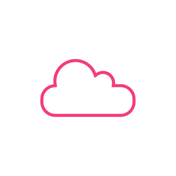 Ícone Nuvem Ilustração Vetorial Eps —  Vetores de Stock