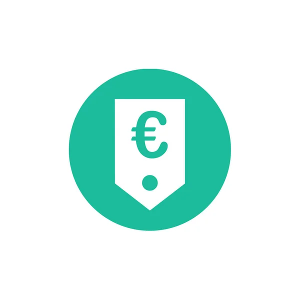 Euro Symbol Ikona Vektorové Ilustrace Jednoduchý Design — Stockový vektor