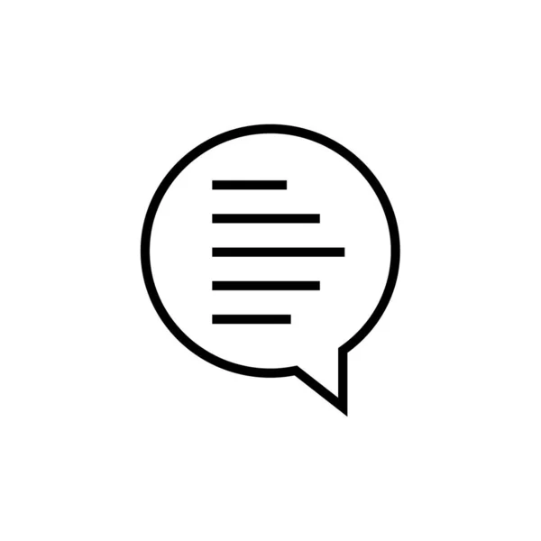 Ilustração Vetorial Ícone Moderno Mensagens Texto — Vetor de Stock