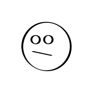 yüz simgesi, vektör illüstrasyonu  