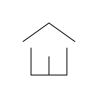 Emlak web simgesi, vektör şablonu