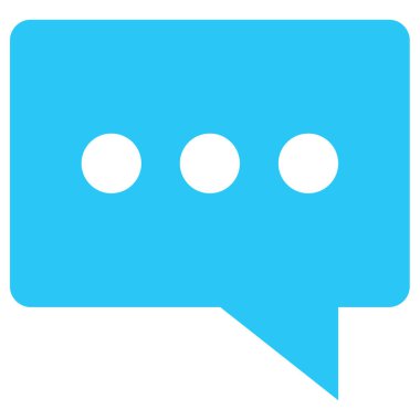 SMS ve Metin Mesajlaşması ikon vektör illüstrasyonu