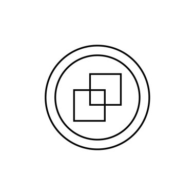 Soyut çokgen geometrik simge, vektör illüstrasyonu 