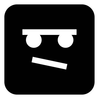 Web, vektör illüstrasyonu için üzgün emoji çizgisi simgesi 