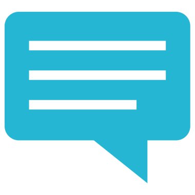 SMS ve Metin Mesajlaşması ikon vektör illüstrasyonu