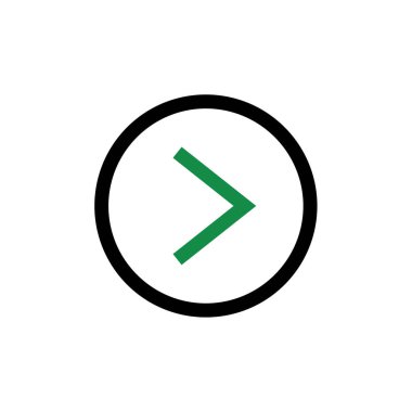 ok simgesi vektör illüstrasyonu