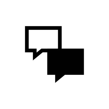 SMS ve Metin Mesajlaşması ikon vektör illüstrasyonu