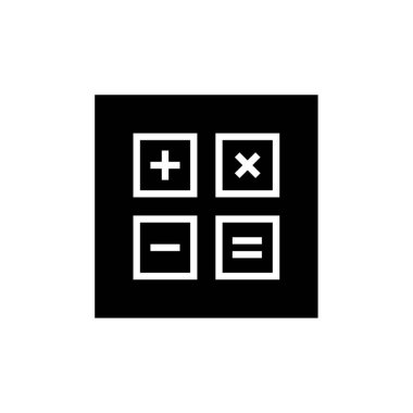 hesap makinesi simgesi vektör illüstrasyonu