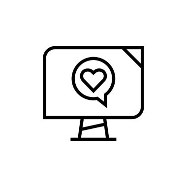 Metin Mesajlaşması modern simgesinin vektör illüstrasyonu