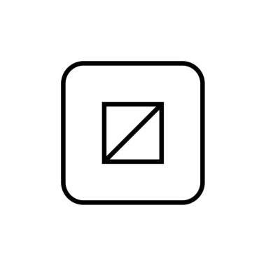 Soyut çokgen geometrik şekil simgesi, vektör illüstrasyonu