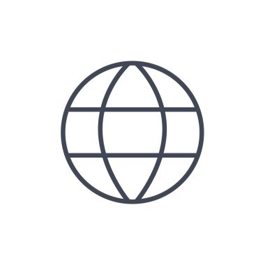 Dünya simgesinin vektör illüstrasyonu