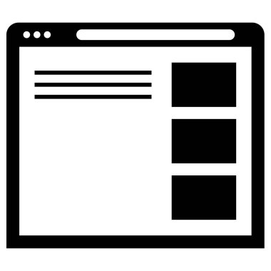 wirefram simgesi vektör illüstrasyonu