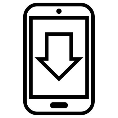 Cep telefonu. Basit resimleme