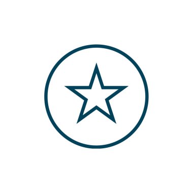 yıldız simgesi vektör illüstrasyonu