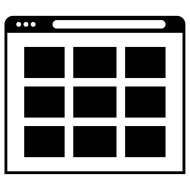 wirefram simgesi vektör illüstrasyonu