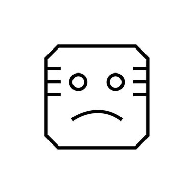 emoji simgesi vektör illüstrasyonu