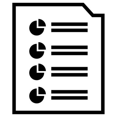 Rapor verin. Web simgesi basit illüstrasyon    