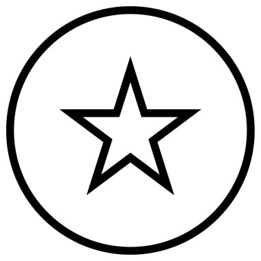 Yıldız. Web simgesi basit tasarım