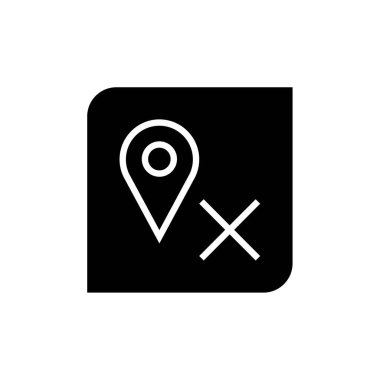 location icon vector isolated on white background for your web and mobile app design, placeholder logo concept