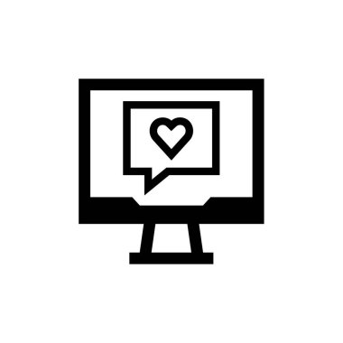 Metin Mesajlaşması modern simgesinin vektör illüstrasyonu