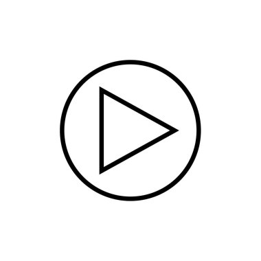 Sağ ok simgesi basit vektör illüstrasyonu 