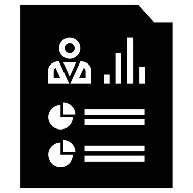 iş ve finans düz vektör simgesi