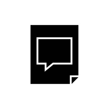 Metin Mesajlaşması modern simgesinin vektör illüstrasyonu