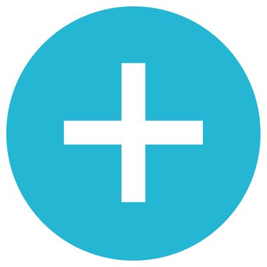 Artı simge vektör illüstrasyonu