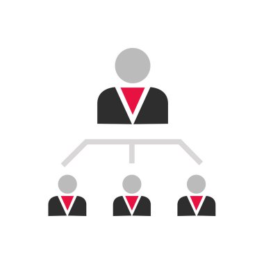 iş yönetimi simgesi vektör illüstrasyonu