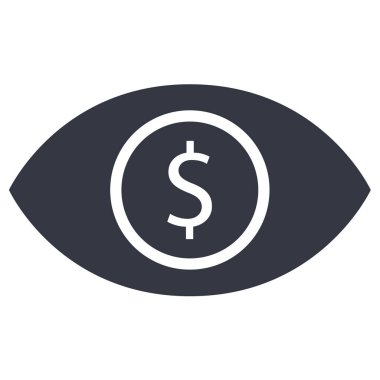 Dolar. Web simgesi basit illüstrasyon