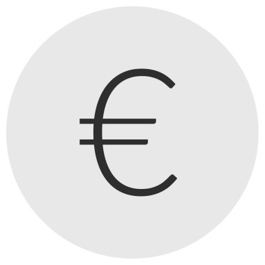 Avro işareti simgesi, vektör illüstrasyonu